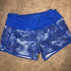 lululemon blue shorts!!
